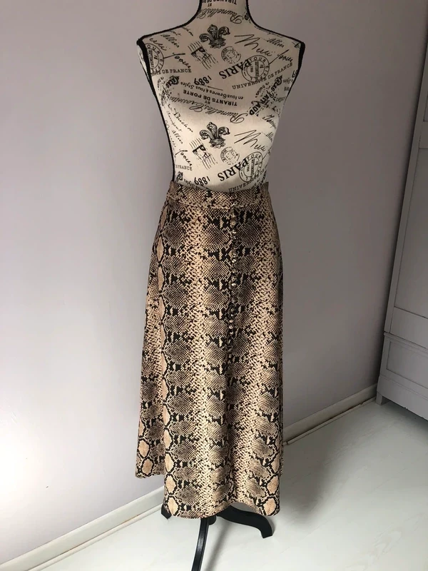 🖤 Falda larga con estampado de piel de serpiente – Zara – Talla XS – Muy buen estado – photo 13